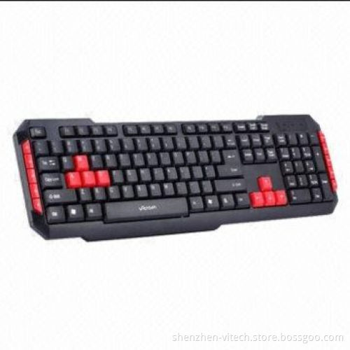 Cool Hot Popular Computer Keyboard with 10 Media Keys